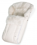 Конверт в коляску меховой Esspero Nicolas Icelandic Sheep (натуральная овчина) — Cream Leatherette 