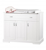 Комод пеленальный Geuther Cottage — серебристые ручки