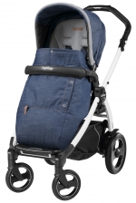 Прогулочная коляска Peg Perego Book 51 S Pop Up Completo (шасси White/Black) — Urban Denim