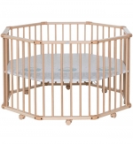 Детский манеж-кроватка Geuther Octo-Parc 107х107 — натуральный 09