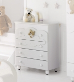 Комод пеленальный с ванночкой Baby Expert Abbracci by Trudi — белый