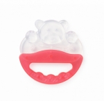 Прорезыватель-погремушка с ручкой Farlin — Мишка красный