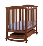 Детская кроватка Кубаньлесстрой Лютик АБ 15.1 — Махагон