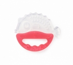 Прорезыватель-погремушка с ручкой Farlin — Рыбка красный