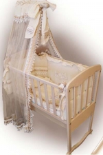 Колыбель Bambolina Love с ящиком — слоновая кость