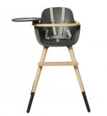 Стульчик для кормления Micuna Ovo Original Timber — natural wax/anthracite,полипропиленовые ремни grey