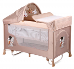 Манеж-кровать LORELLI San Remo 2 Rocker — Бежевый / Beige Cool Cat 1935