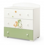 Тумба Erbesi Lilo Gio — белый-зелёный