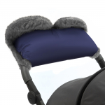 Муфта для рук на коляску Esspero Four Lux (Натуральная шерсть) — Navy