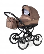 Коляска для новорожденных Esspero Classic (шасси Black) — Coffee