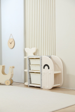 Стеллаж UNIX Kids Whale (3 ящика)  — White