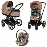 Коляска 3 в 1 Cybex Priam III KK One Love (Cloud Z i-Size) — Rosegold