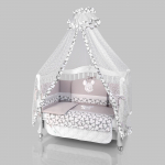 Комплект постельного белья Beatrice Bambini Unico Mickey Mouse (125х65) — grigio/grigio