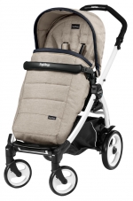 Прогулочная коляска Peg Perego Book 51 Pop Up Completo (шасси White/Black) — Luxe Beige