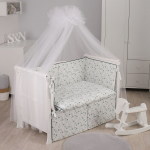 Комплект постельного белья Lepre Eucaliptus 6 предметов (125*65) — Белый/Бирюзовый