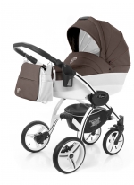 Коляска для новорожденных Esspero Grand I-Nova (шасси White) — Cacao leatherette