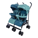 Коляска-трость INDIGO DUET — синий-зеленый