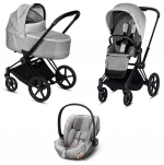 Коляска 3 в 1 Cybex Priam III Koi (Cloud Z i-Size) — Matt Black