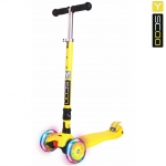 Самокат Y-SCOO 35 MAXI FIX Shine со светящимися колесами — yellow