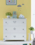 Тумба Pali Merlino (Birillo) 3 ящика — Белый