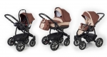 Коляска 3 в 1 Esspero Discovery (шасси Black) — Brown Beige