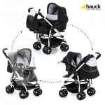 Коляска 3 в 1 Hauck Condor All in One — caviar-silver
