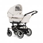 Коляска 2 в 1 Emmaljunga Mondial Leatherette (шасси Duo S Lounge) — White Leatherette