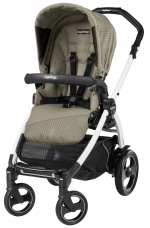 Прогулочная коляска Peg Perego Book 51 S Pop Up Sportivo (шасси White/Black) — Geo Beige