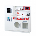 Большая детская игровая кухня ROBA — белый/красный