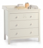 Пеленальный комод Bambolina Emozione — белый