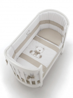 Комплект постельного белья Erbesi Tato Ovale (3 предмета) — Белый/Песочный