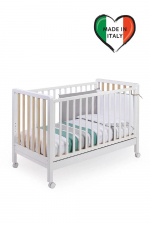 Детская кроватка Pali Fleur (Astrid) — Белый/натуральный