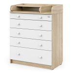 Пеленальный комод Атон Maks — Дуб сонома/Белый