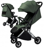 Прогулочная коляска Amarobaby Handy — зеленый/серебряный