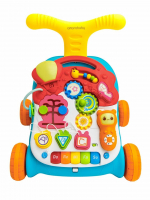 Каталка-ходунки Amarobaby Study Walker со съемной игровой панелью и столиком — зелёный