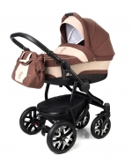 Коляска для новорожденных Esspero Discovery (шасси Black) — Brown Beige