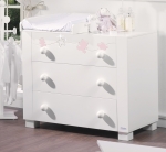 Тумба Micuna Juliette Luxe CO-1717 со Swarowski — white/pink