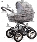 Коляска для новорожденных Bebecar Stylo AT Chrome Leather (Кожа) — 294