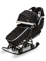 Санки-коляска Pikate Arctic — черный