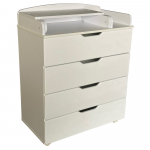 Пеленальный комод Антел Ульяна (8) МДФ 800/4 — Белый