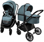 Коляска 2 в 1 Amarobaby MOTUS V2 — Бирюзовый 