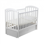 Детская кроватка Papaloni (Папалони) Джованни Маятник —  белая