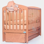 Детская кроватка-маятник Baby Italia Leo —  Натуральный