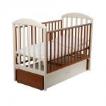 Детская кроватка Papaloni (Папалони) Джованни Маятник —  светлый орех-слоновая кость