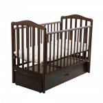 Детская кроватка Papaloni (Папалони) Винни Маятник —  шоколад