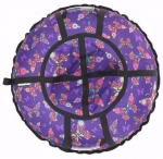 Тюбинг Hubster Люкс Pro Бабочки фиолетовые — во4279-6