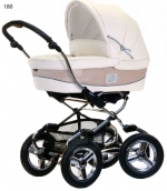 Коляска для новорожденных Bebecar Stylo AT Chrome Leather (Кожа) — 180