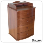 Пеленальный комод Красная звезда (Можга) С 439 — вишня