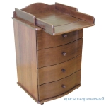 Пеленальный комод Красная звезда (Можга) С 439 — красно-коричневый