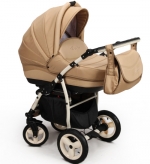 Коляска 3 в 1 Aneco Venezia (Ткань-Кожа) —  TS-3